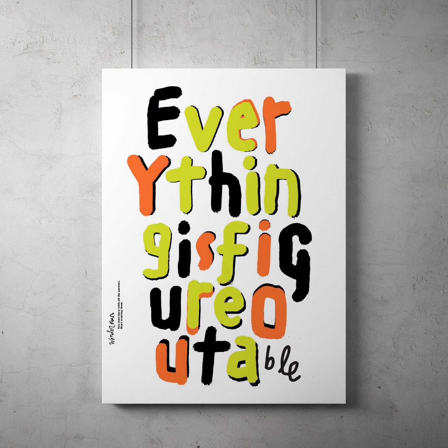 "Wonder Full" silk screen prints