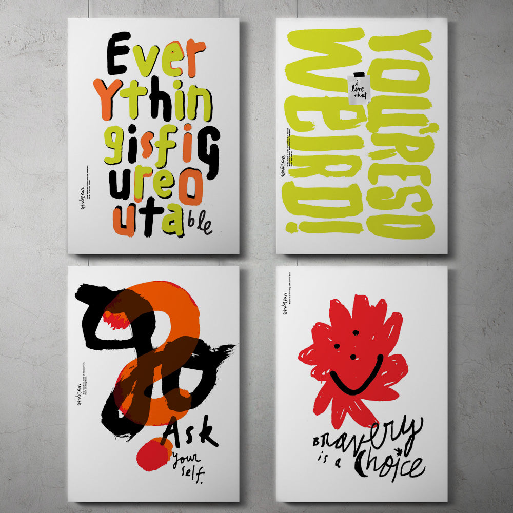 "Wonder Full" silk screen prints